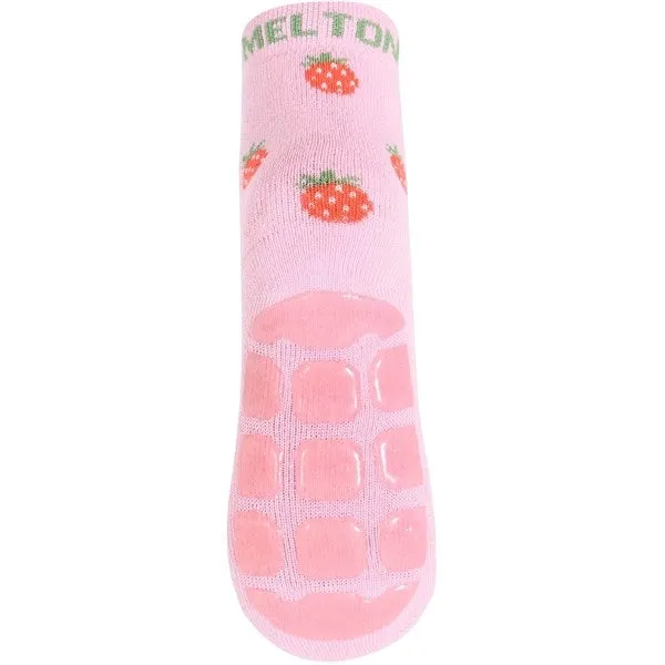 MELTON Strawberry Anti-Slip Socks Pink Nectar