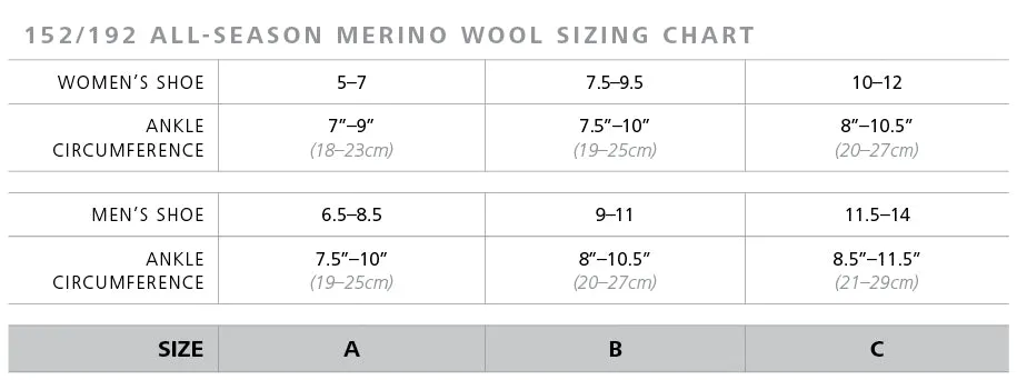 Mens All Season Merino Wool Knee High 15-20mmHg