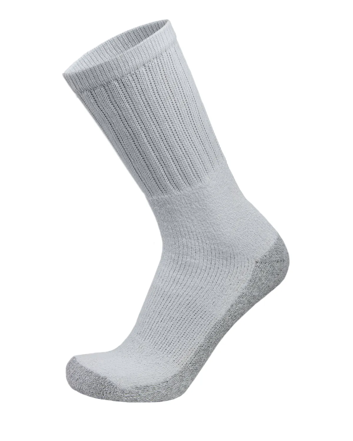 Men's Heavy Duty Steel Toe Cotton Work Crew Socks, US Men's Shoe Size 9-12