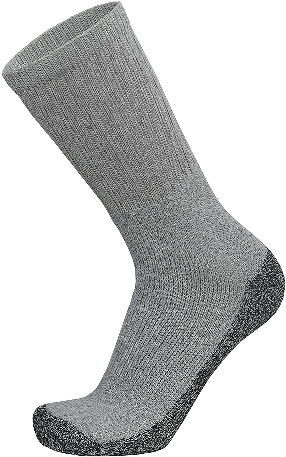 Men's Heavy Duty Steel Toe Cotton Work Crew Socks, US Men's Shoe Size 9-12