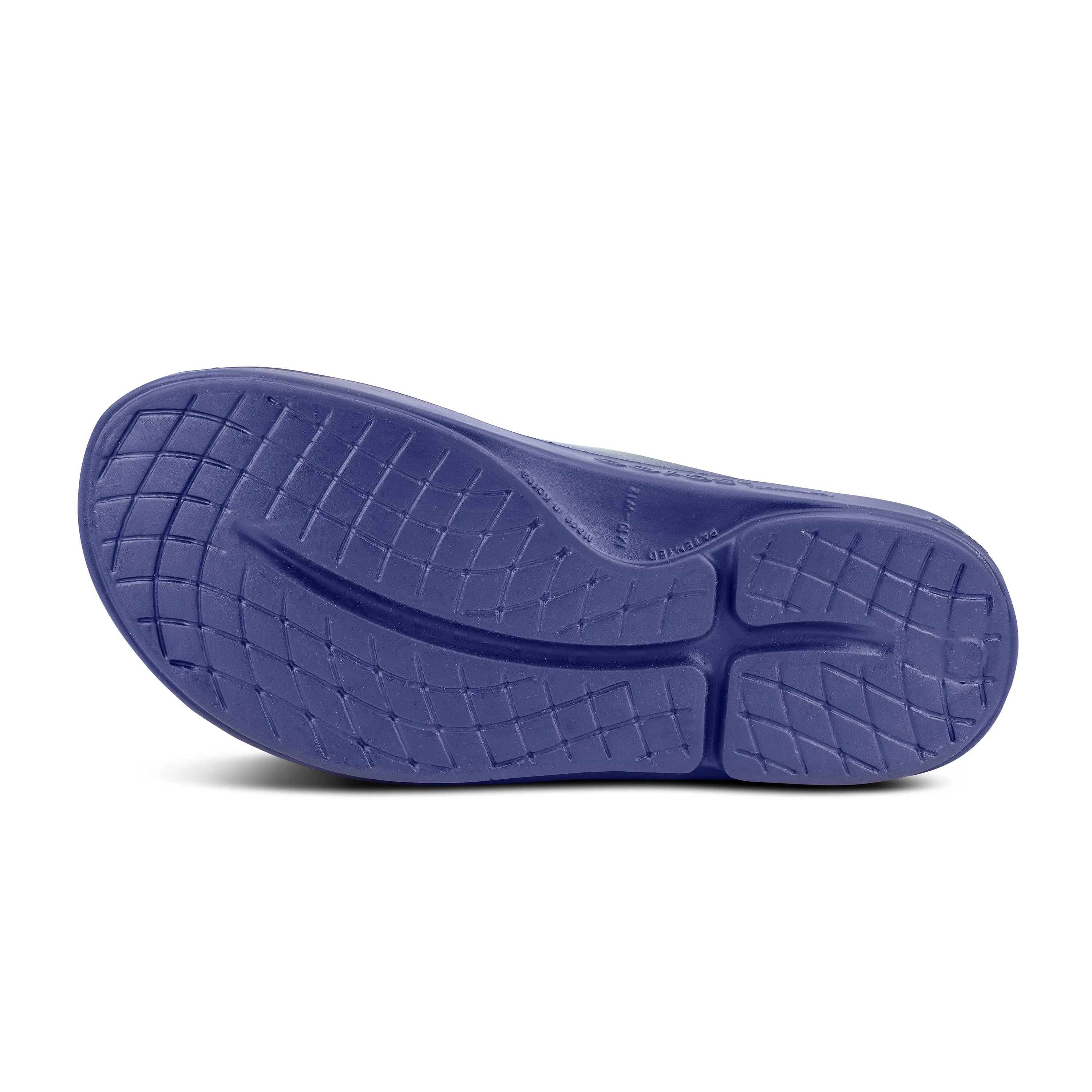 Men's Oofos OOahh Sport Slide Sandal Color: Navy