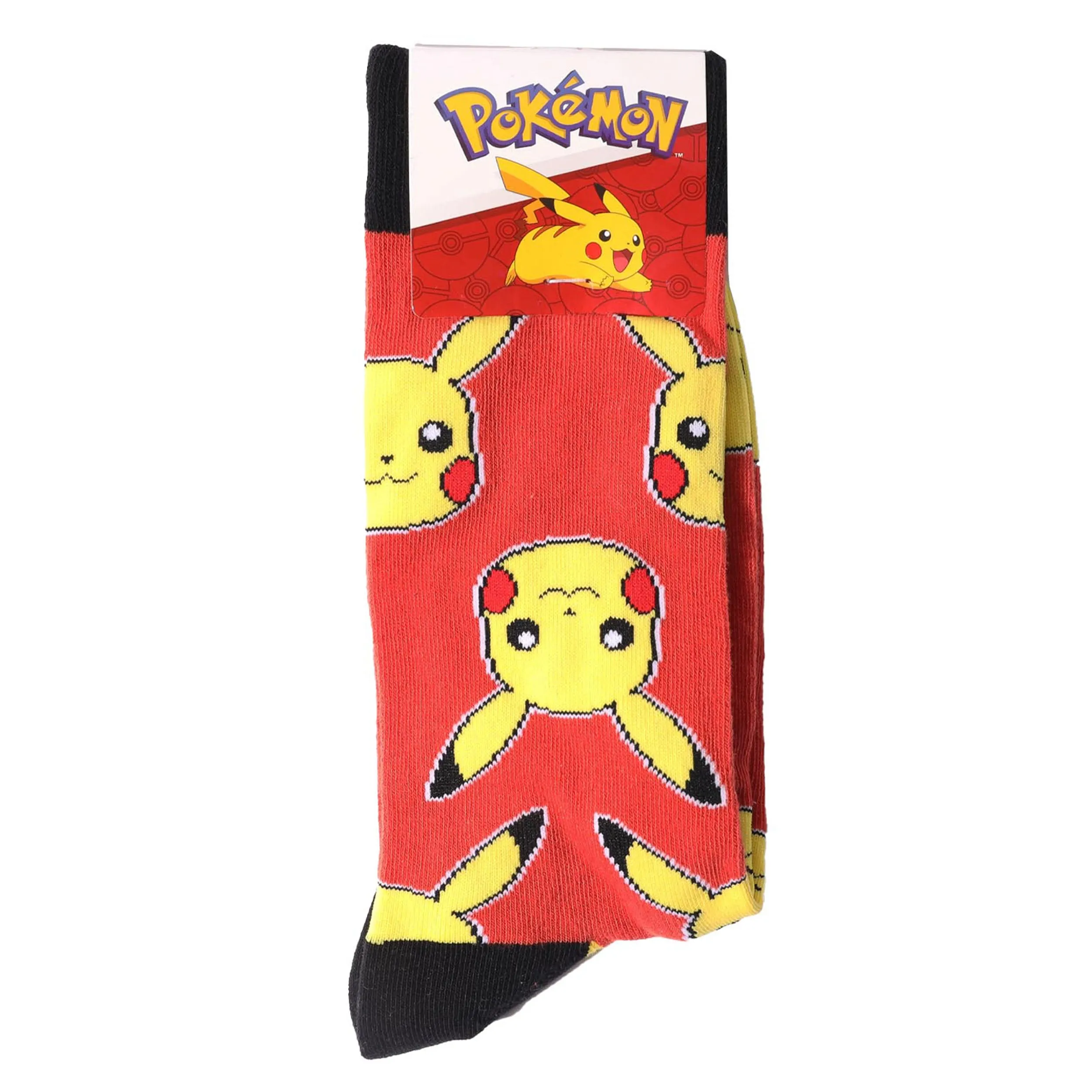 Men's Pokémon Cotton Crew Sock - Red