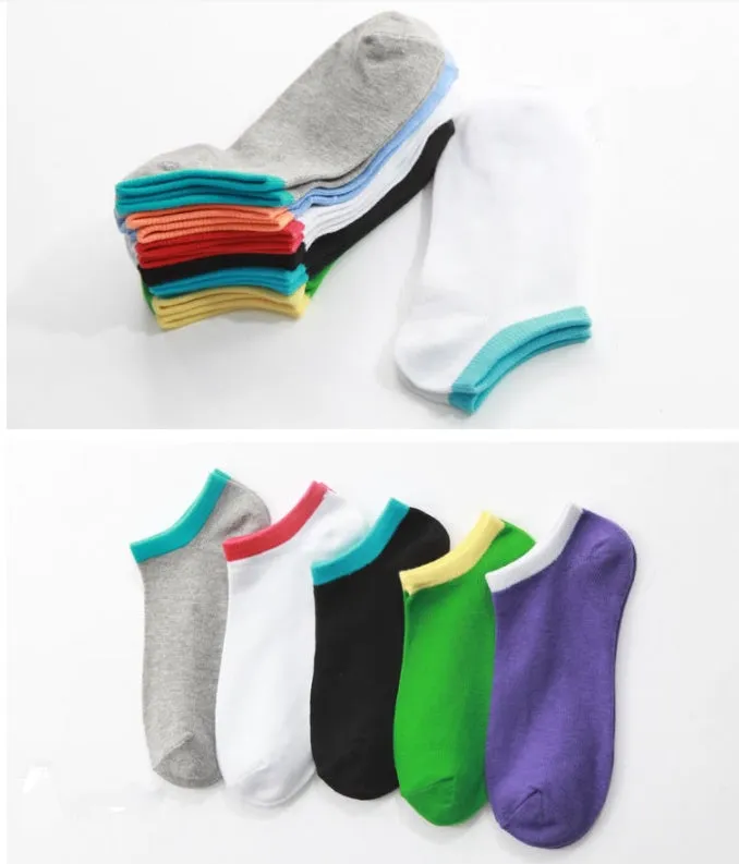 Men's Summer Invisible Shallow Mouth Socks Stunning Polyester Cotton Ankle Socks