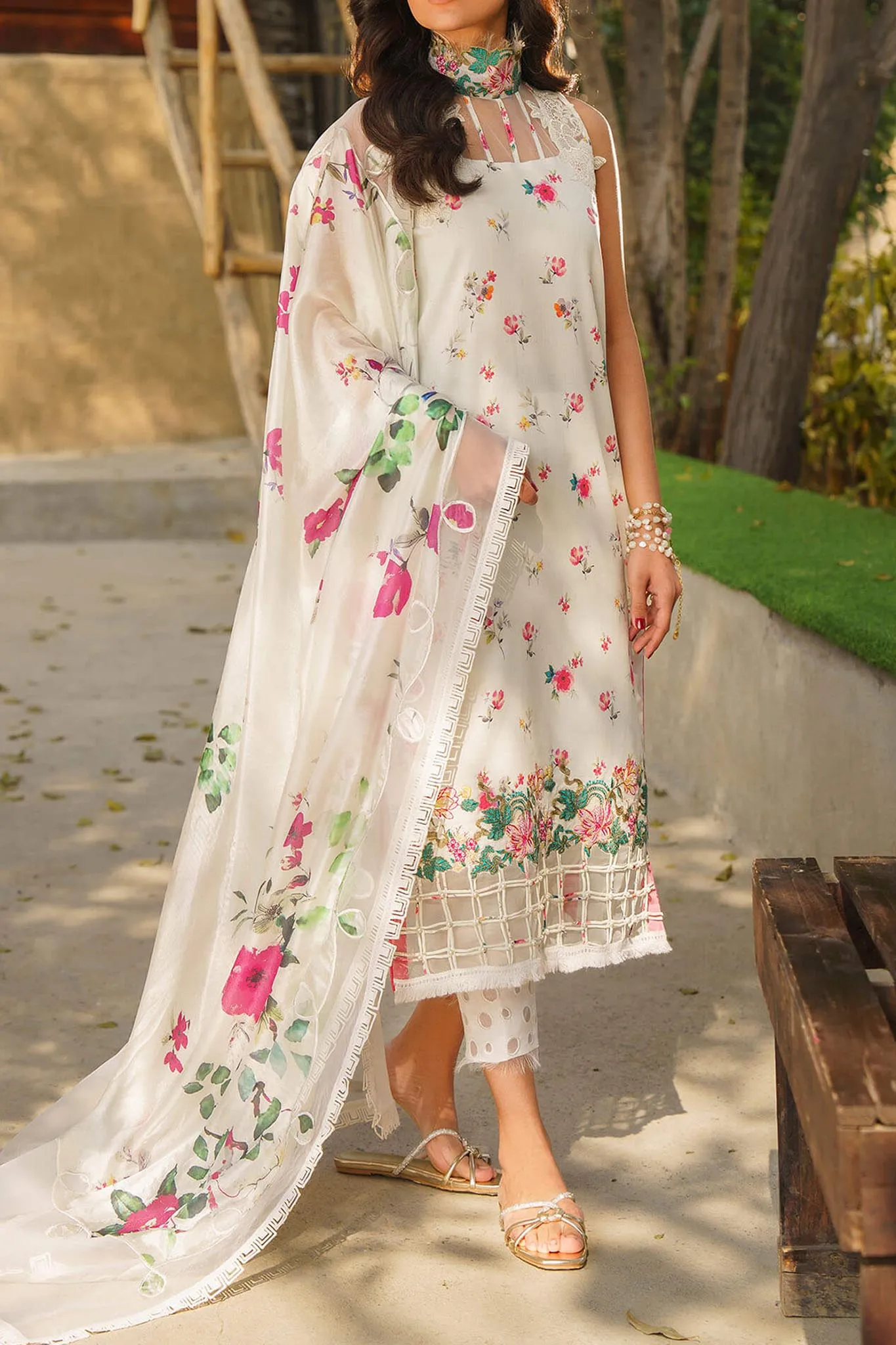 Meraki by Asifa N Nabeel Unstitched 3 Piece Lawn Collection'2024-Aster