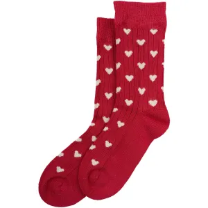 minipop® Chili Pepper/Off White Bamboo Heart Socks