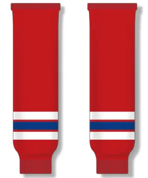 Modelline Billings Bighorns Red Knit Ice Hockey Socks