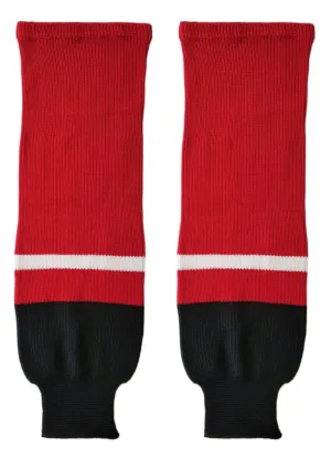 Modelline Portland Pirates Away Red Knit Ice Hockey Socks