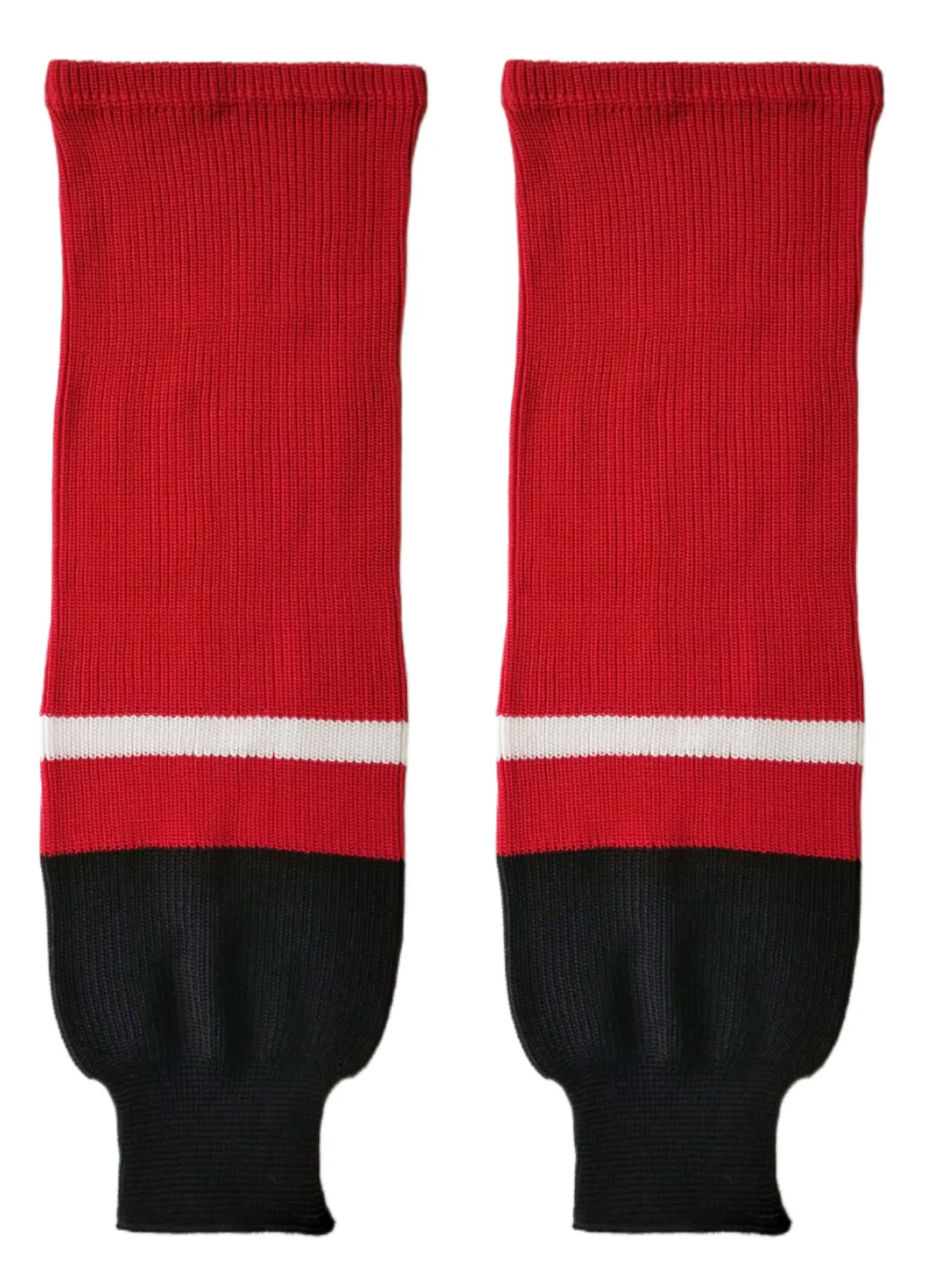 Modelline Portland Pirates Away Red Knit Ice Hockey Socks