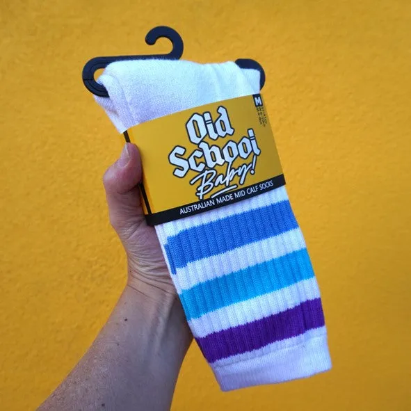 Old School Baby! Blue Moon Socks