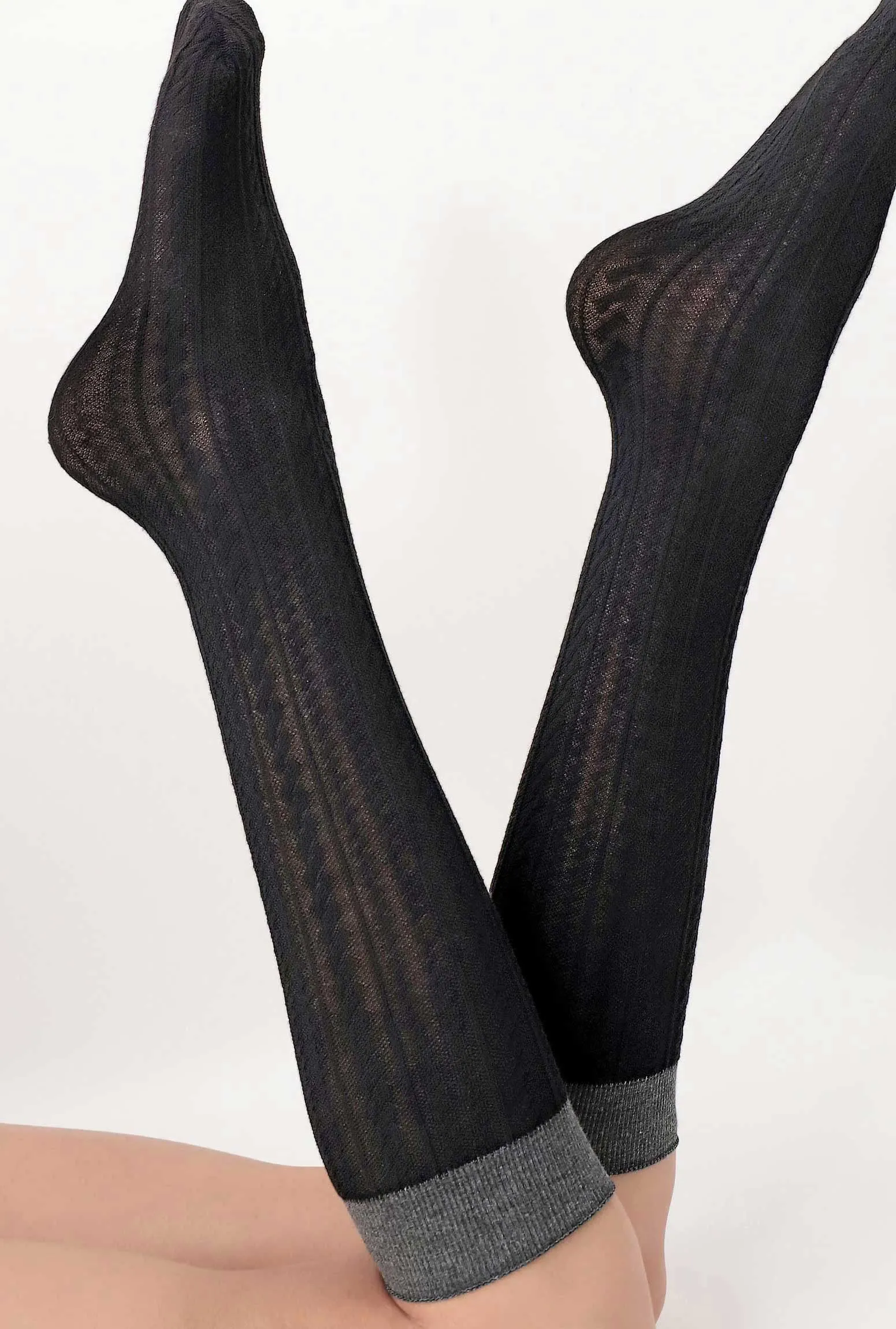 Oroblu Viscose Braided Knee High Socks