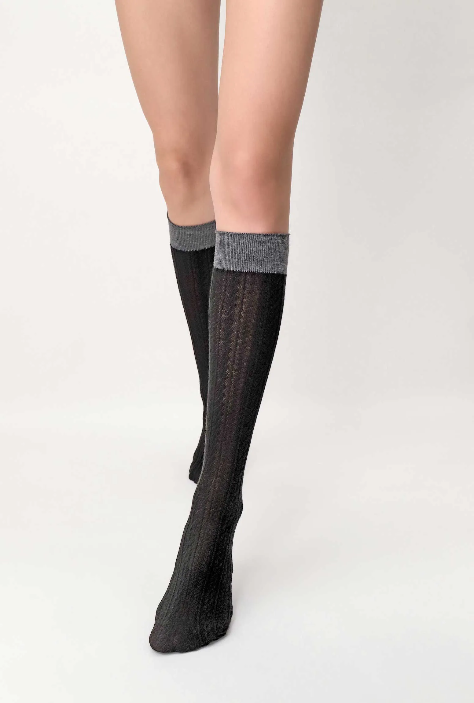 Oroblu Viscose Braided Knee High Socks