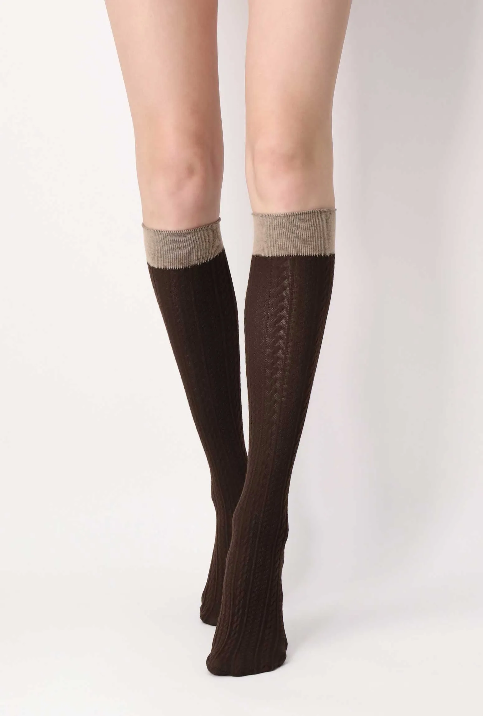 Oroblu Viscose Braided Knee High Socks