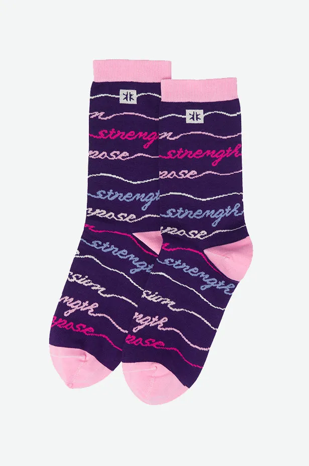 PASSION WOMENS CREW SOCKS