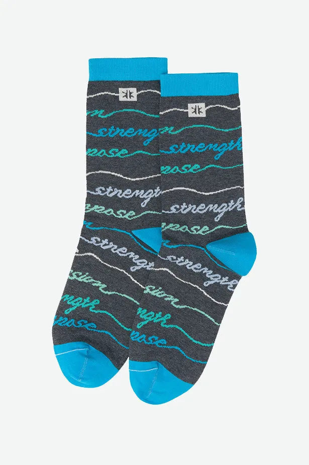 PASSION WOMENS CREW SOCKS