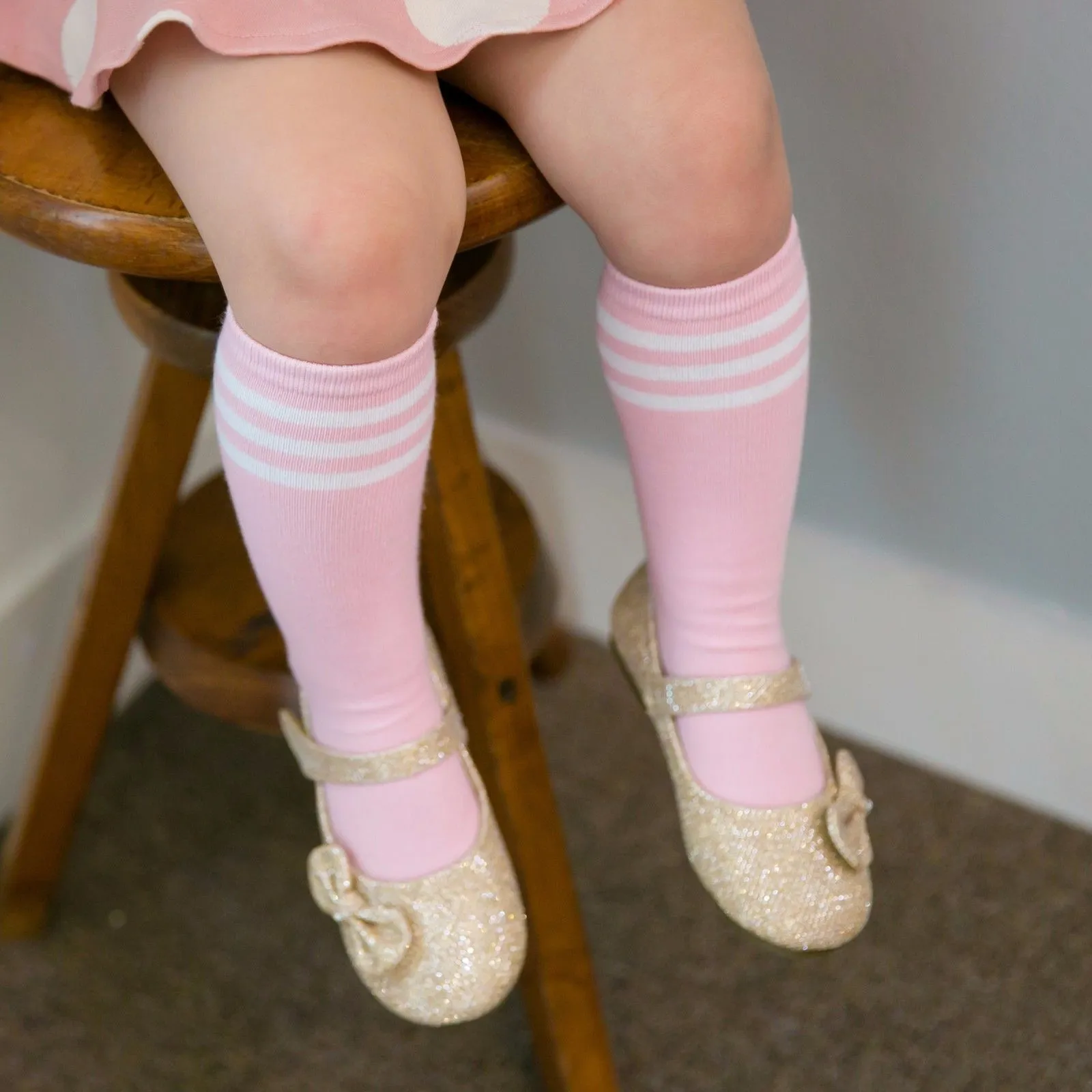 Peppy Pink Knee Socks