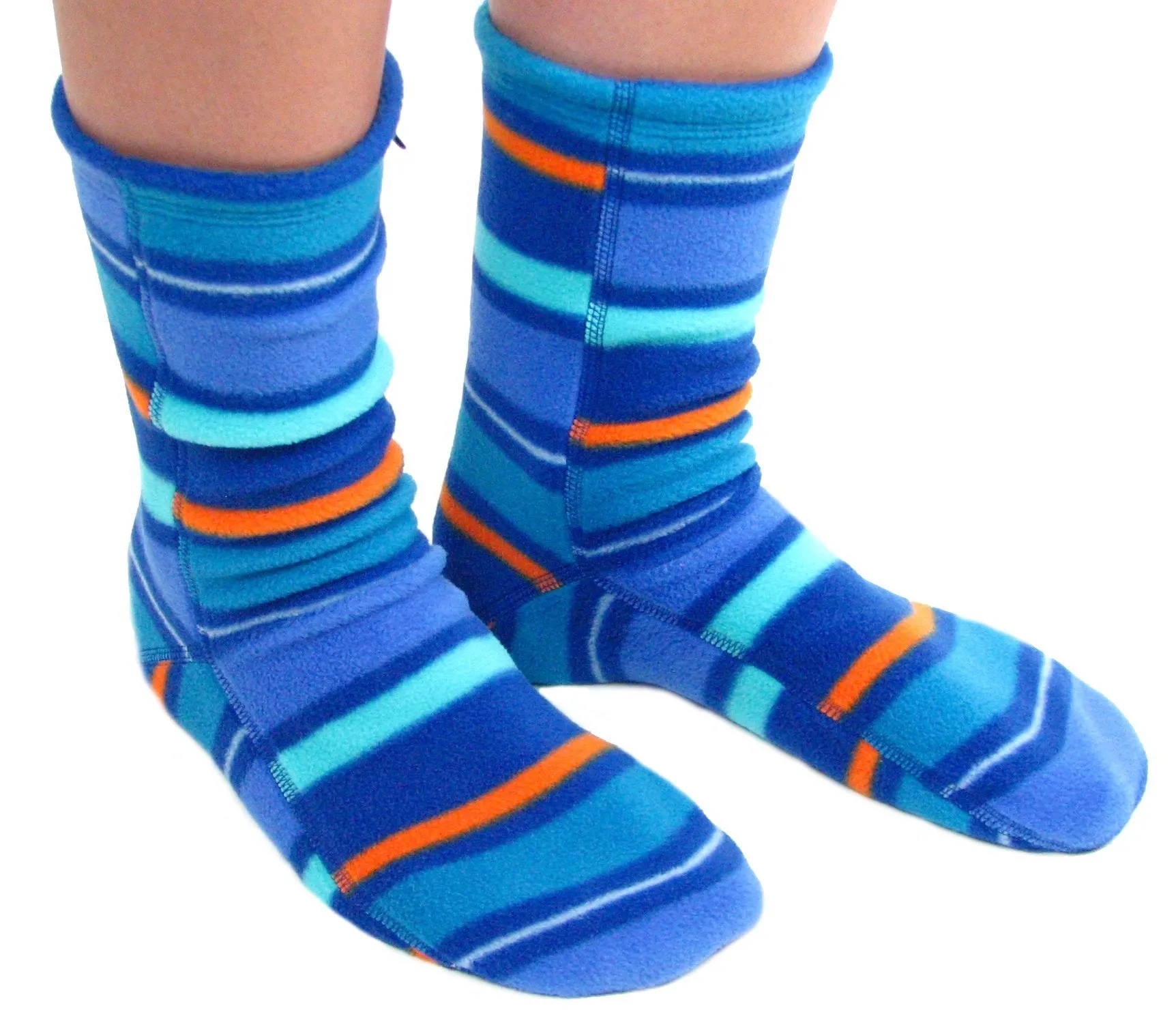 Polar Feet Fleece Socks - Jazz Stripes