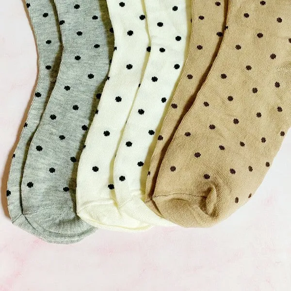 Precious Polka Dot Socks | Set Of 3 Pairs