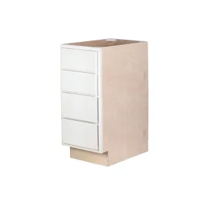 Pure White 18" 4-Drawer Base Cabinet