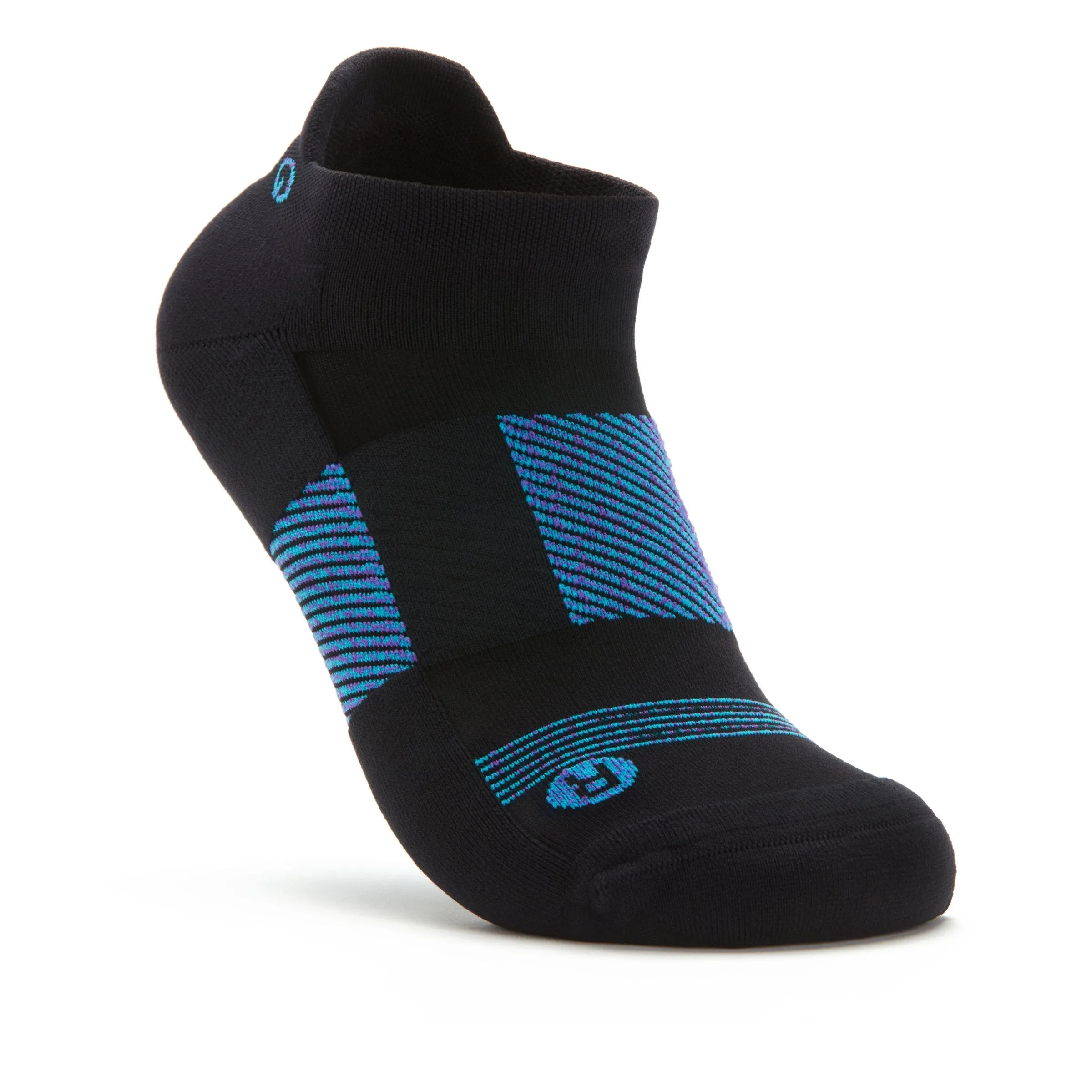 Q-FLOW™ BLACK/ BLUEBERRY BLAST ARCH COMPRESSION SOCKS