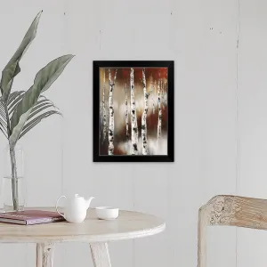 "Birch Territory" Black Framed Print