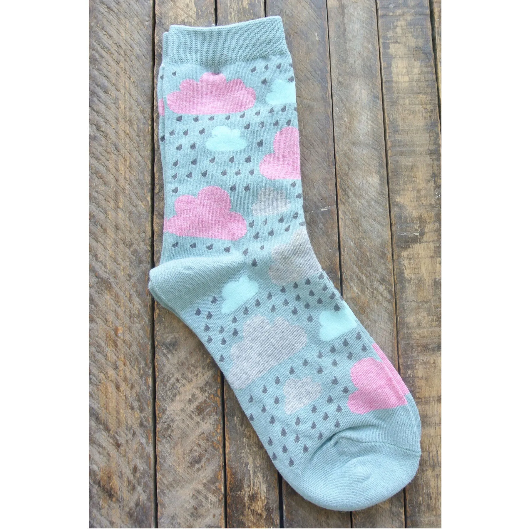 Raindrops Crew Socks