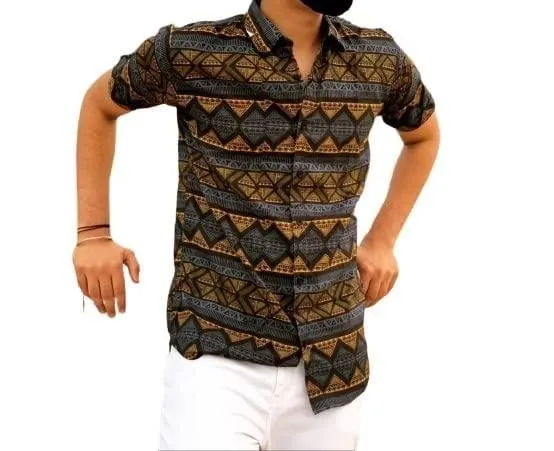 Rayon Printed Casual Shirt