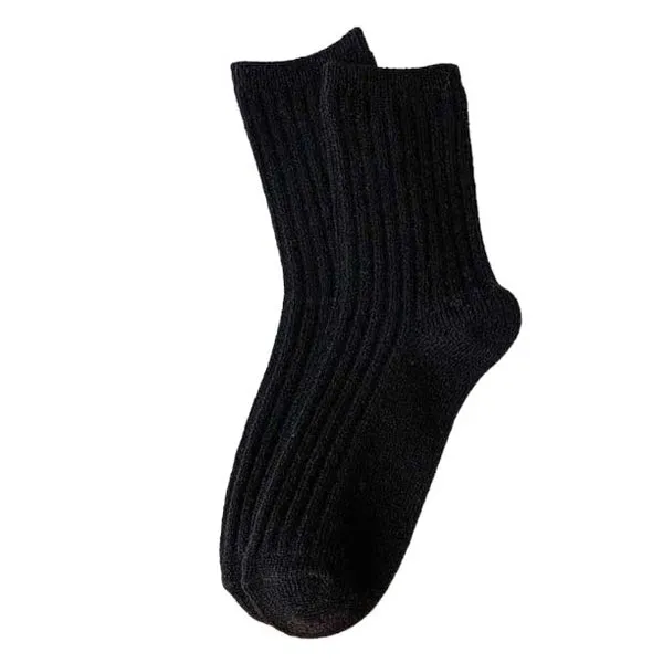 Ribbed Wool Socks