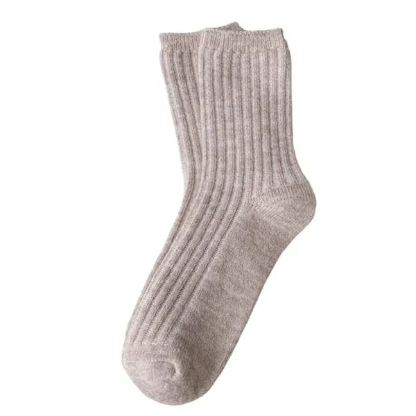 Ribbed Wool Socks