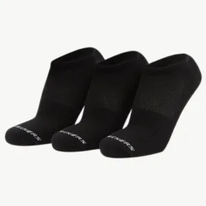 skechers 3 Pairs 1/2 Terry No Show Unisex Socks