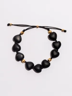 Stevie Matte Black Onyx Bracelet