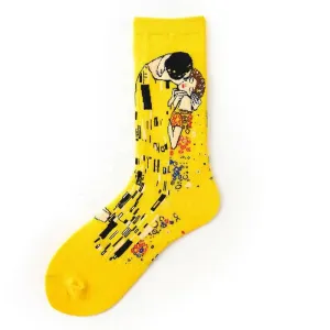 Stylish Abstract Painting Socks