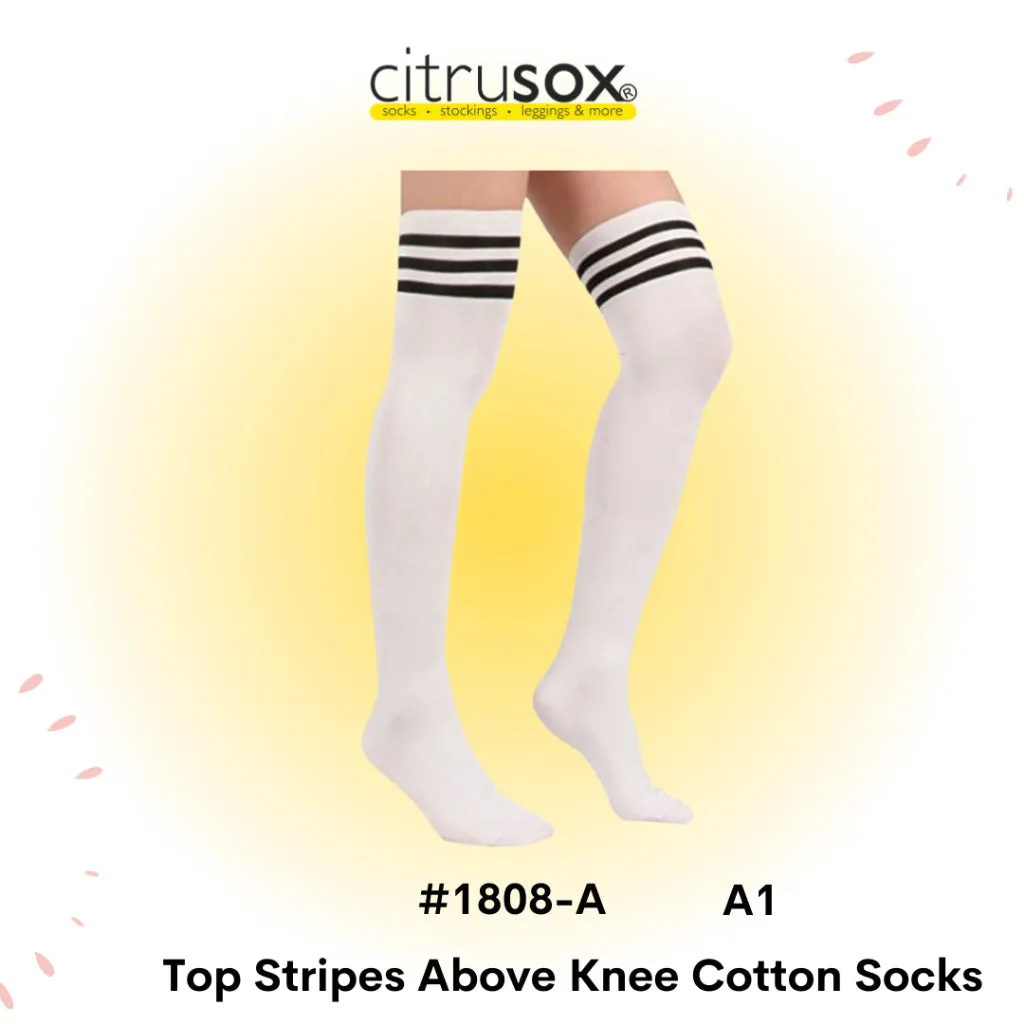 Top Stripes Above Knee Socks