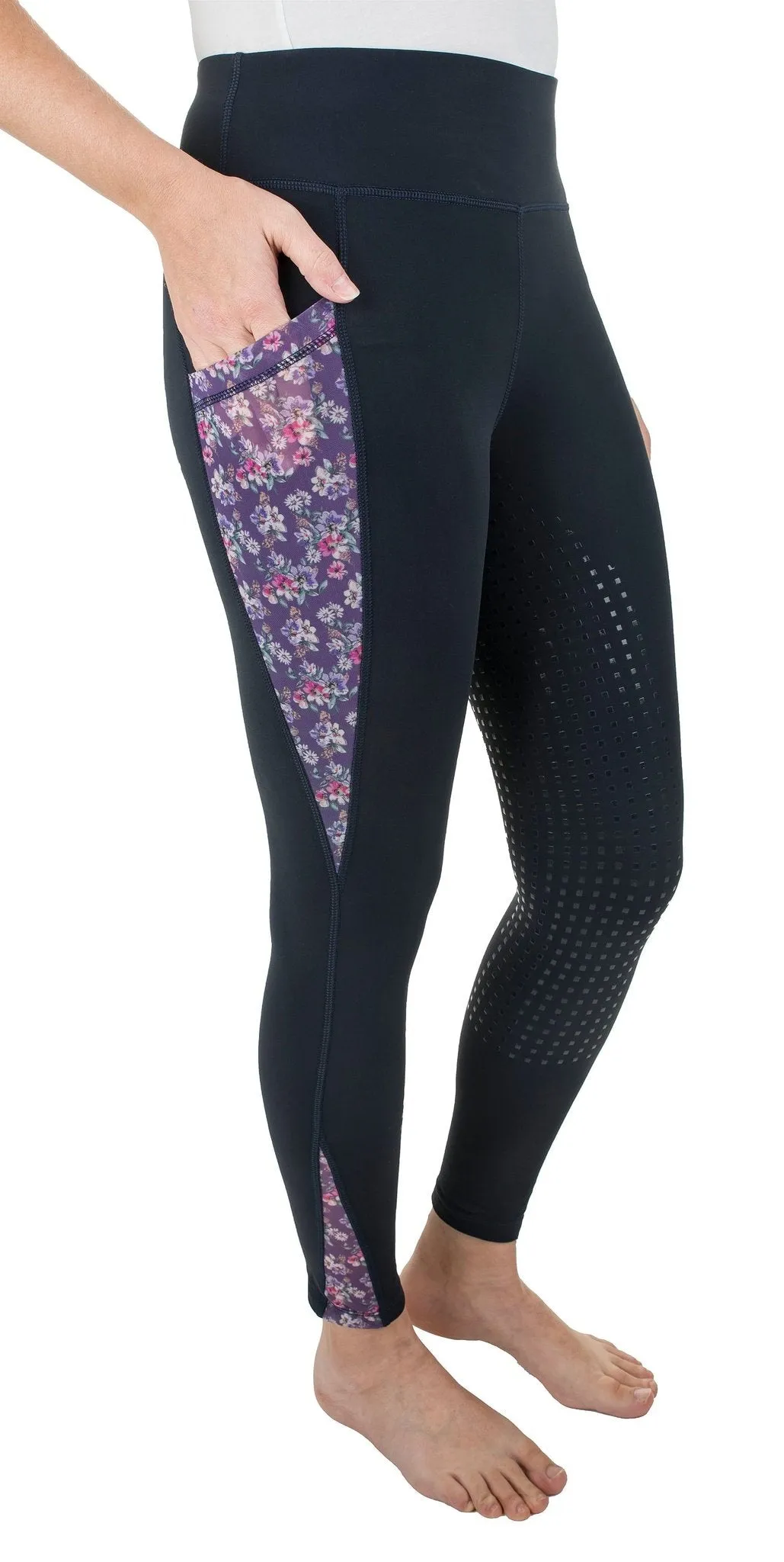 TuffRider Ladies Minerva 3 Season Printed Full Seat Tights