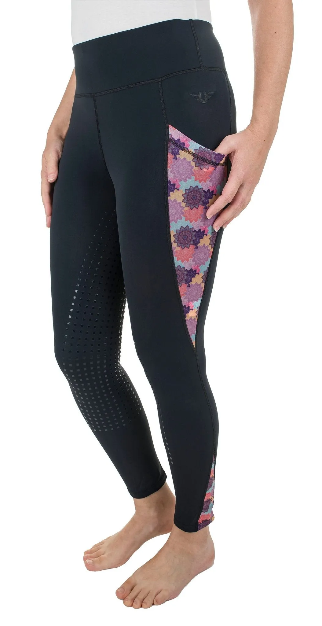 TuffRider Ladies Minerva 3 Season Printed Full Seat Tights