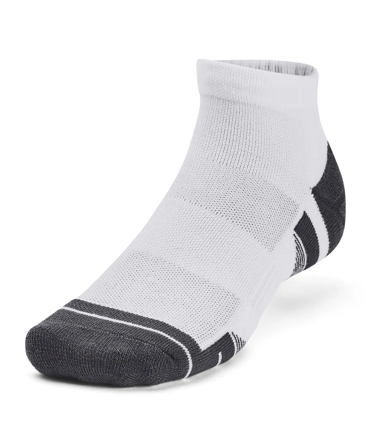 White - UA Performance tech 3-pack low cut socks