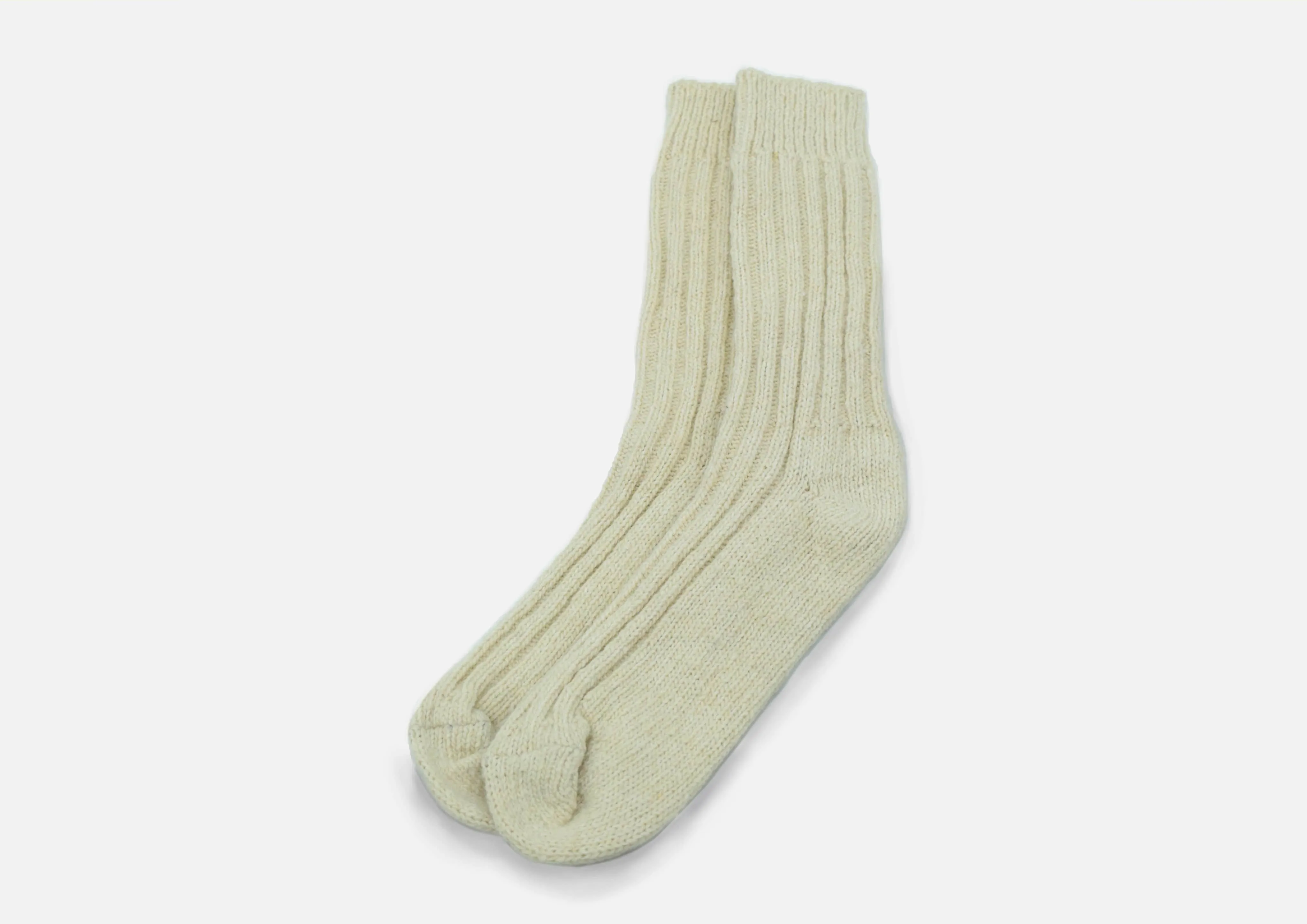 White Wool Socks