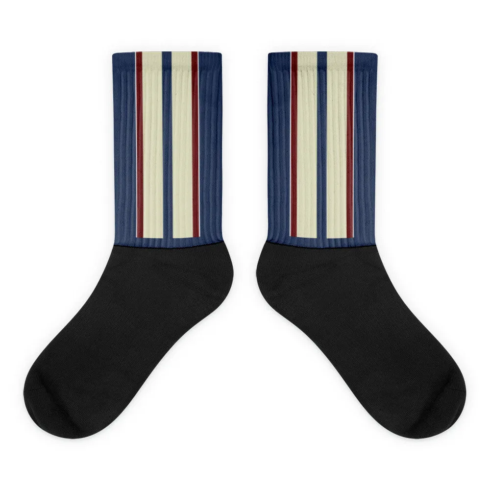 Windrush Mod Black foot socks by Robert Bowen