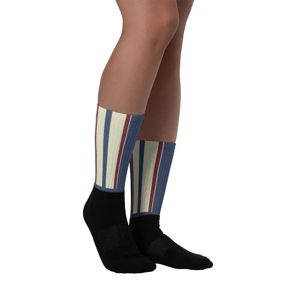 Windrush Mod Black foot socks by Robert Bowen