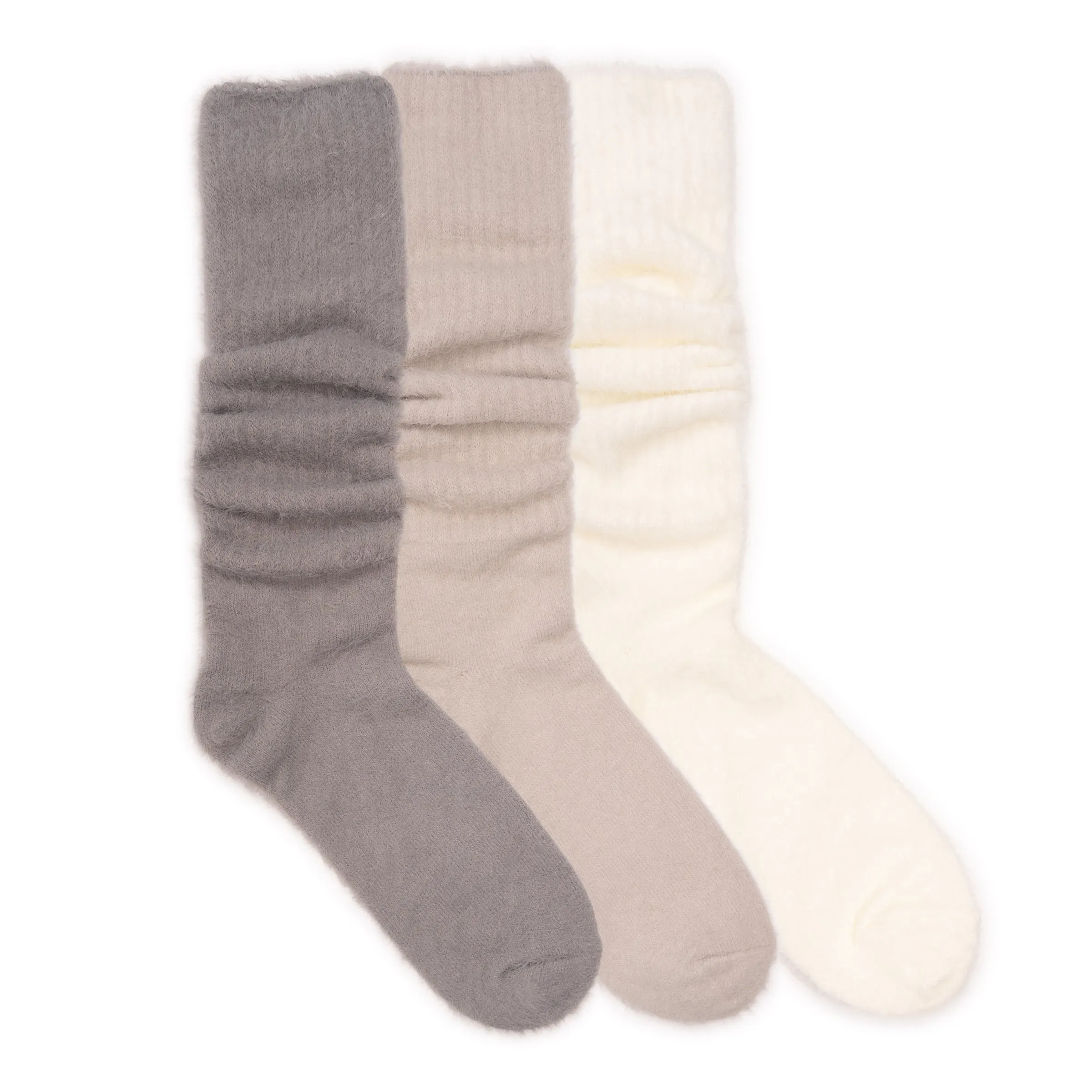 Women's 3 Pair Pack Slouch Fuzzy Sock