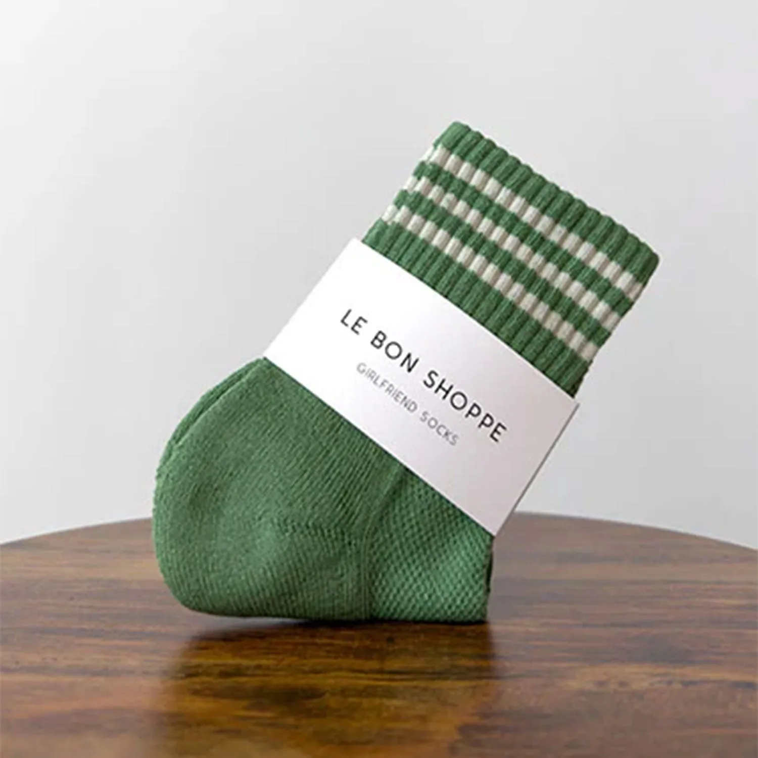 Womens Cotton Girlfriend Socks - Avocado