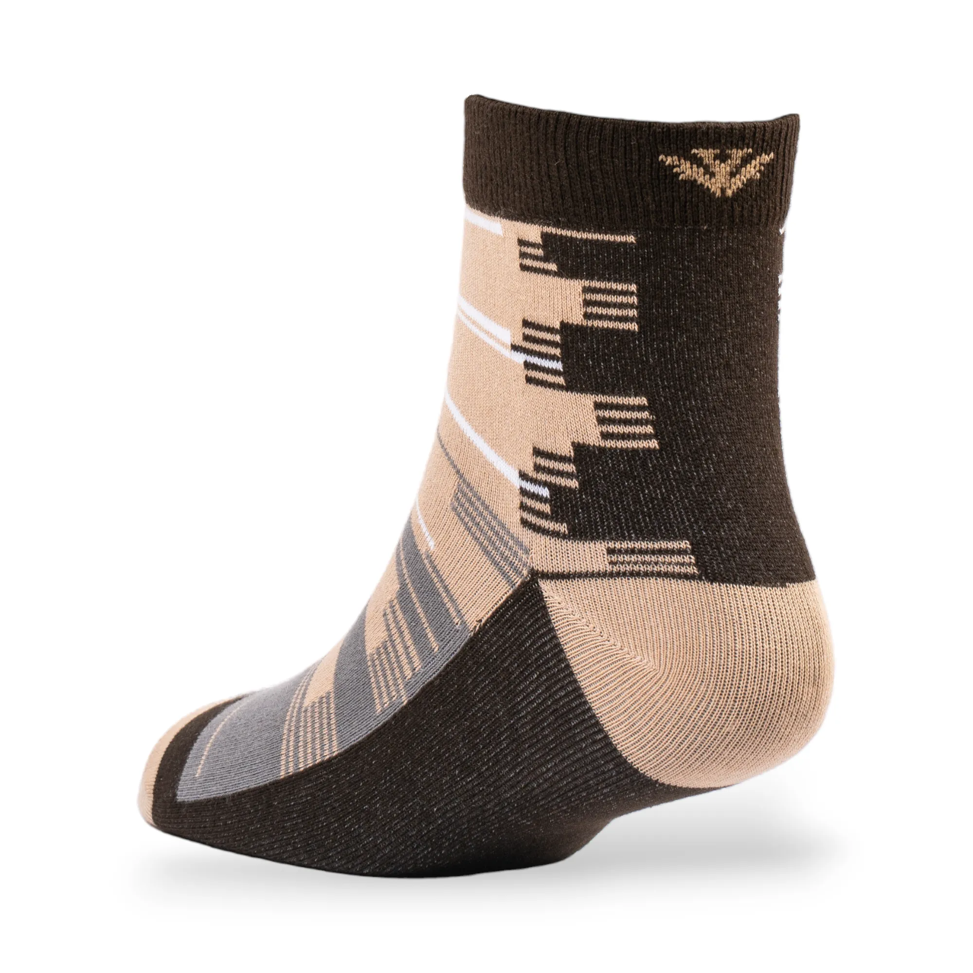 Young Wings Men's Multi Colour Cotton Fabric Design Ankle Length Socks - Pack of 5, Style no. 2738-M1